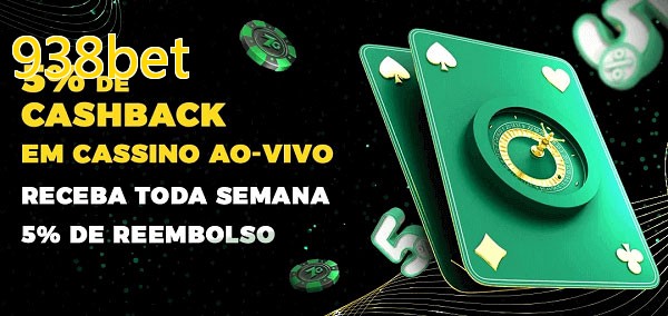 Promoções do cassino ao Vivo 938bet